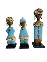 Load image into Gallery viewer, Turquoise Beaded Namji Doll
